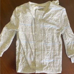 Magnetic Me pajamas, blue and white dots